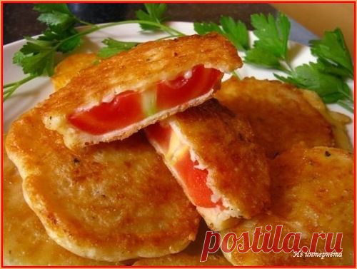 Жаренные помидоры в сырном кляре - отличная закуска!.