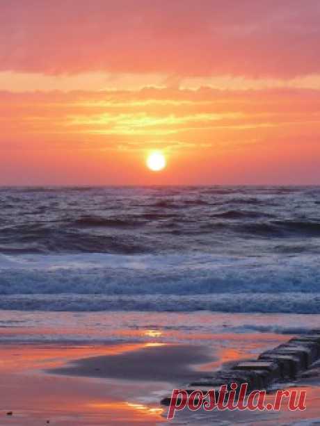 Скачать 240x320 Закат, море, берег, пейзаж, красиво обои, картинки Mobile Phone 240x320