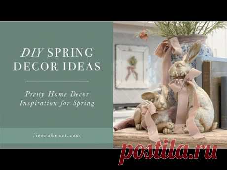 DIY Spring Decor Ideas, French Cottage Farmhouse Inspiration, Spring Craft Ideas Today I'm sharing DIY Spring decor ideas and inspiration for your French cottage farmhouse style decor!I've joined my sweet friend Teresa over at @Our Greene...