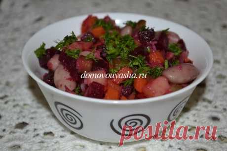 Винегрет. Рецепт с фасолью, квашеной капустой, свеклой, морковью, картофелем | Народные знания от Кравченко Анатолия