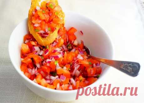 Острый соус из помидоров и перца чили или «Самбал дабу-дабу»