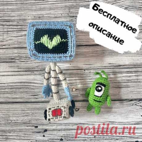 Карен Планктон амигуруми. Схемы и описания для вязания игрушек крючком! Бесплатный мастер-класс от @mms_knits по вязанию суперкомпьютера по имени Карен Планктон - одна из десяти главных персонажей мультсериала «Губка Боб К…