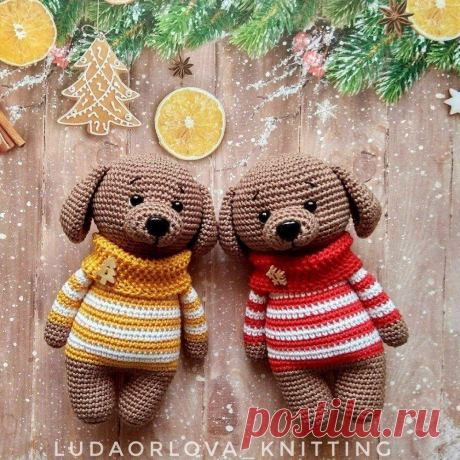 Щенок Талисманчик амигуруми: схема крючком | AmiguRoom