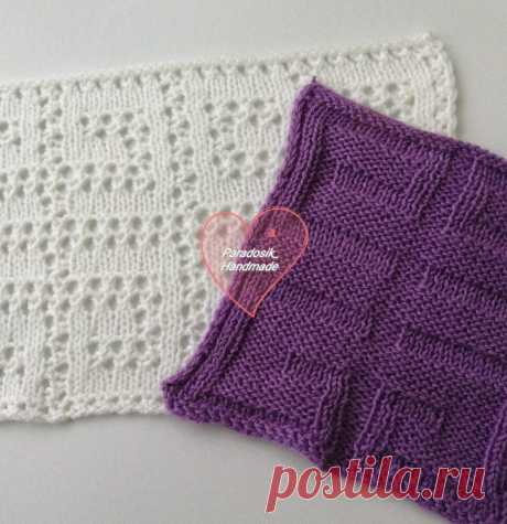 узор и схемы – Paradosik Handmade - вязание для начинающих и профессионалов. Первый образец из 100% акрила Камтекс Карамелька (50г-175м) и теневой узор