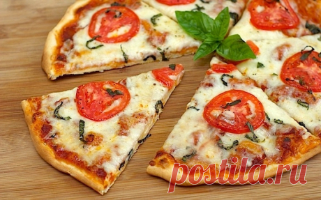 Тонкое тесто для пиццы за 10 минут - вкуснятина! Пицца с хрустящей корочкой!