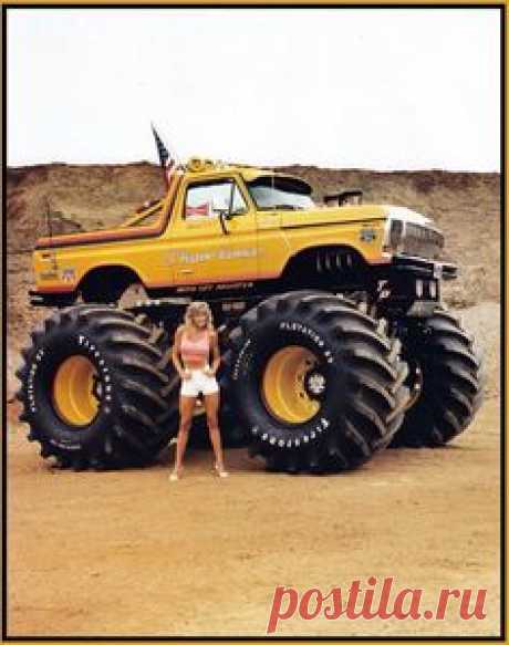Ford Bronco - even a Monster truck photo can be improved with the right props.