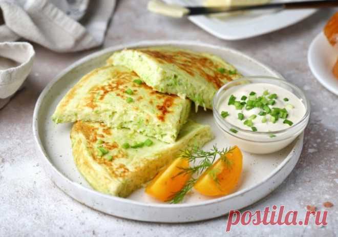 ​Диетический омлет с кабачком