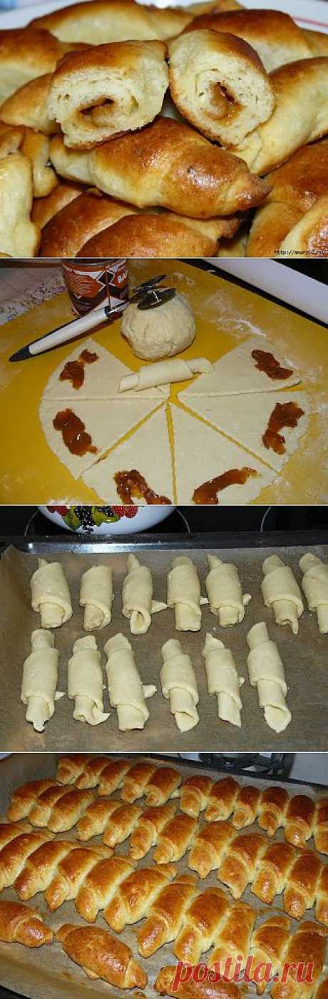 Любимые творожные рогалики..
