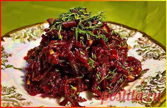 Свекольная икра, остренькая и сочная