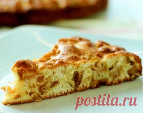 Пирог с творогом и яблоками / Простые рецепты