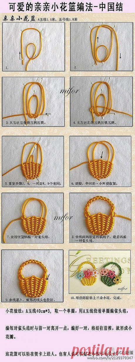 Canastico de nudos Knots Bag - Tutorial ~~ don’t understand the words, but the picture tutorial seems easy enough to follow.