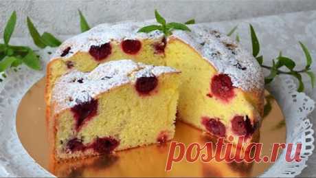 ПИРОГ на скорую руку, с любыми ягодами или фруктами./Summer pie with berries