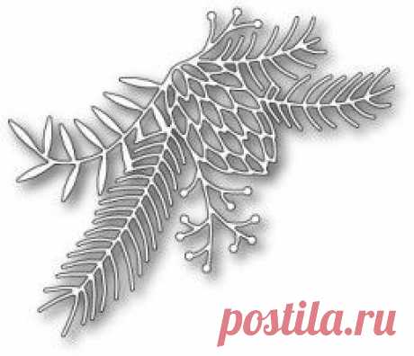 Нож для вырубки Memory Box Pinecone and Greenery Die MBOX-99224