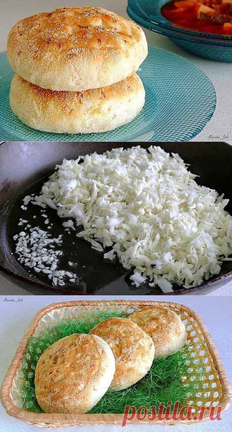 Очень простые и очень вкусные капустные булочки.