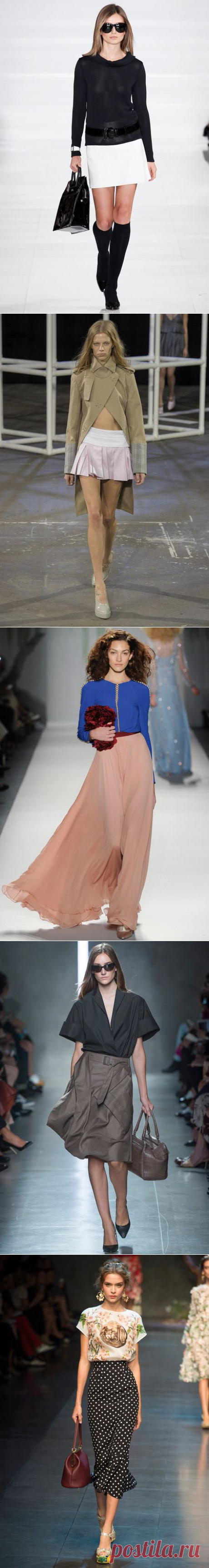 Модные юбки лета 2014 - подиум - Модные показы и fashion-тренды на ETOYA.RU!