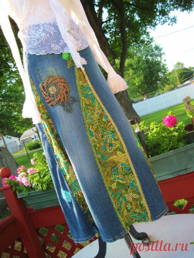 Skirt from jeans