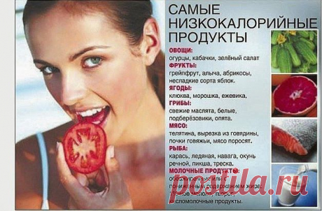 Низкокалорийные продукты