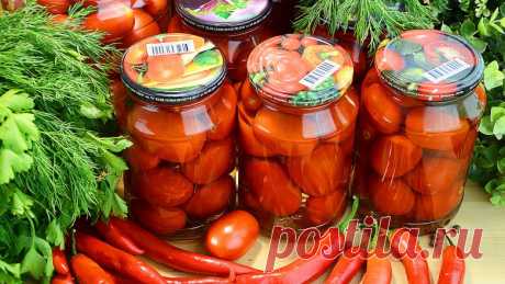 Сладкие маринованные помидоры на зиму - очень удачный рецепт
