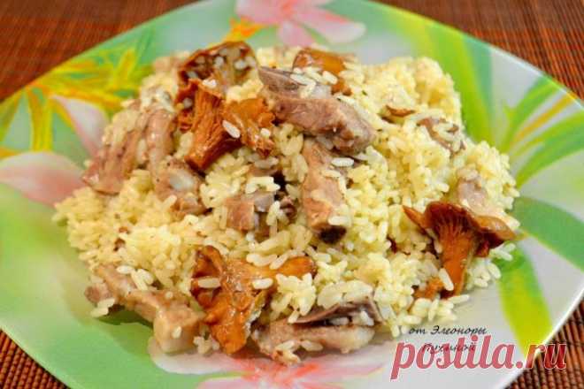 Ароматный и фантастически вкусный рис с мясом и грибами