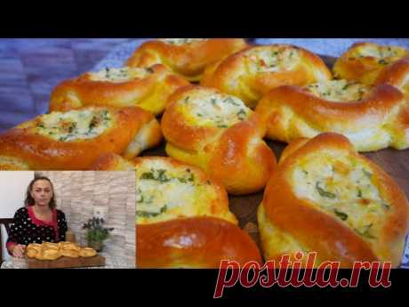 Ватрушки с сыром, чесноком и зеленью. ТЕСТО как ПУХ! ВСЕ БУДУТ в ВОСТОРГЕ - YouTube