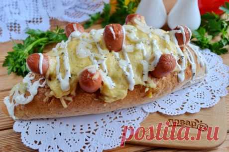 Хлебный ёжик с сосисками и сыром - пошаговый рецепт с фото на Повар.ру