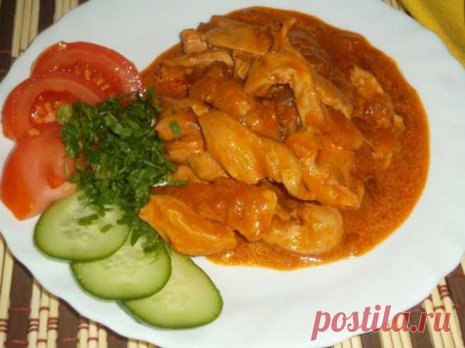 Гуляш из куриного филе - пошаговый рецепт с фото - как приготовить, ингредиенты, состав, время приготовления - Леди Mail.ru