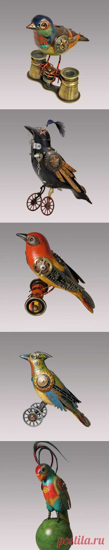 Птицы в стиле стимпанк от студии Mullanium