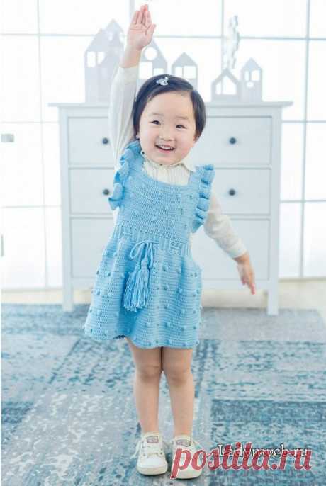 Crochet Bobble Baby Top, Stylish And Very Beautiful Too!!