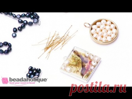 How to Use Head Pins to Decoratively Hide Bead Holes when Set in Resin