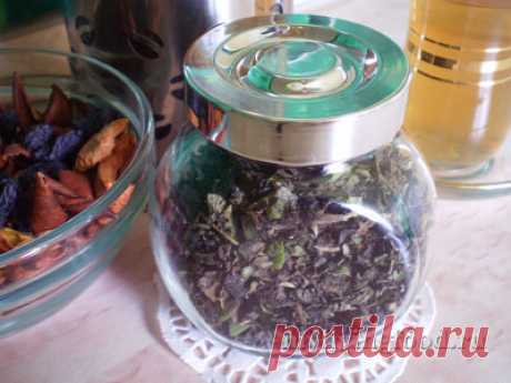 Ферментированный чай из зелени и трав (фото-инструкция).