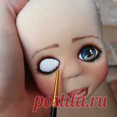 8 Steps To Paint Eyes On A Soft Handmade Doll Tutorial | BONECAS | Глаза Куклы, Куклы и Глаза