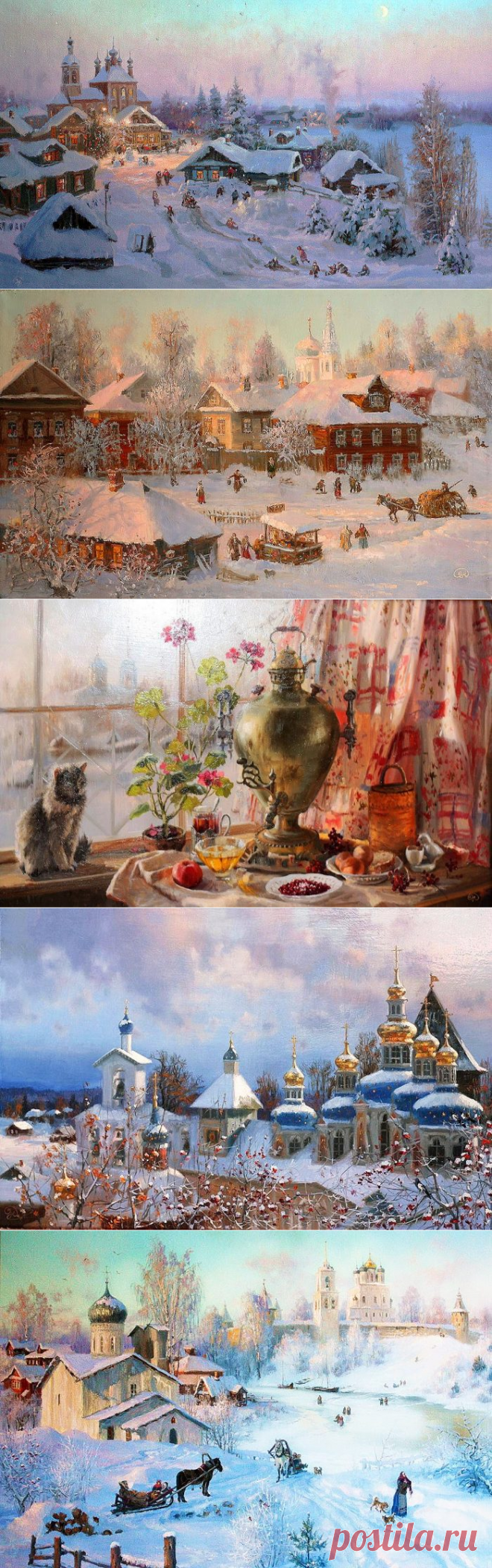 Зимние пейзажи Владимира Жданова больше похожи на красивую сказку, хотя ничего сказочного в них нет. Абсолютнейший реализм. Может быть, только краски чуть-чуть живее и ярче.