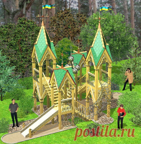 Детская площадка для школы &quot;Леди&quot;