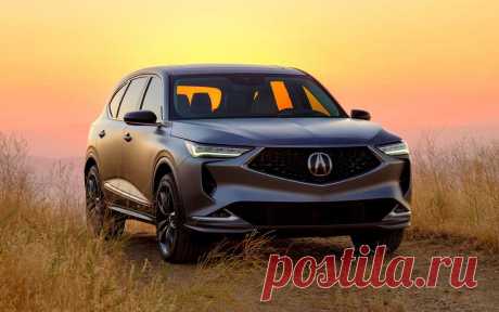 Предсерийный трехрядный кроссовер Acura MDX 2021