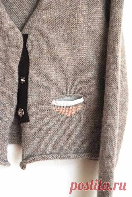 the details | P R I M O E Z A shop - knitting and fabric detail | Жакеты, кофты | Pocket Detail, Pockets and Knitting