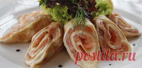 Блины с рыбой – лучшие рецепты блинчиков