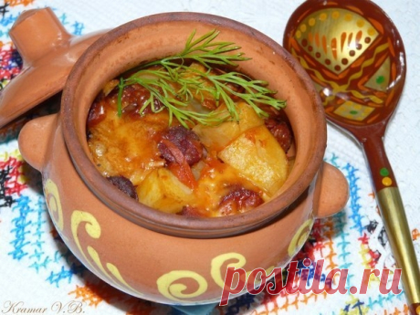 Картошечка с охотничьими колбасками
