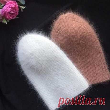 Вяжем шапочку из пуха норки