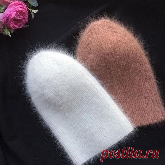 Вяжем шапочку из пуха норки
