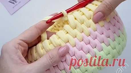 Узор ротанг крючком