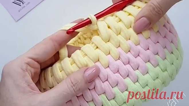 Узор ротанг крючком