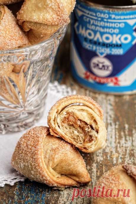 Рогалики с вареной сгущенкой
