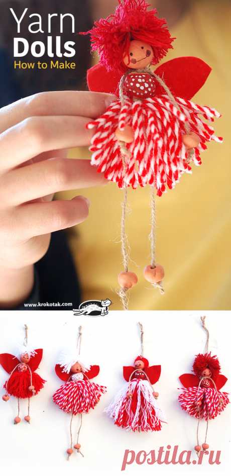 How to Make Yarn Dolls | krokotak