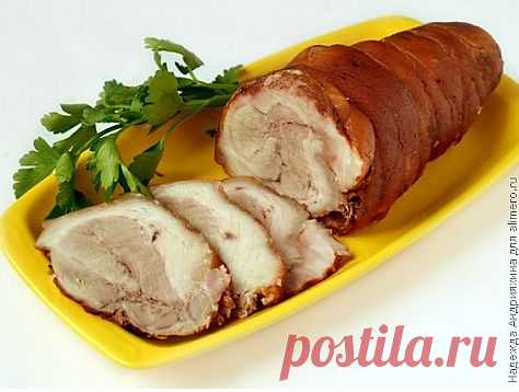 Закусочный рулет из рульки..