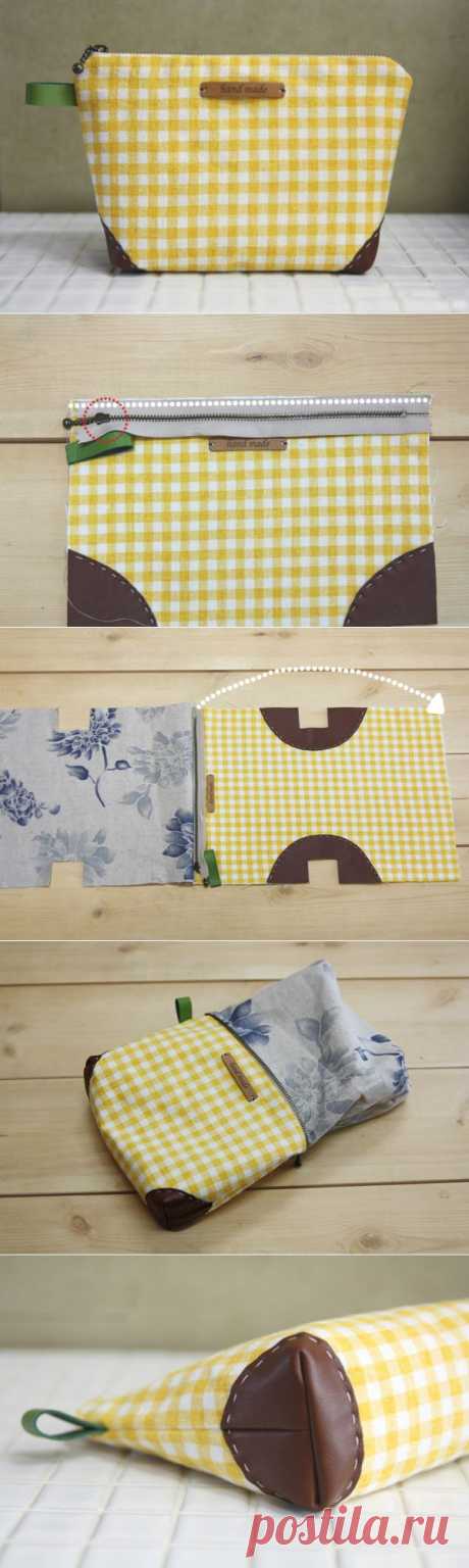 Zippered Handbag - Cosmetic Bag Tutorial ~