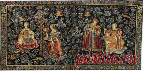 Tapiz bordado - tapices medievales |