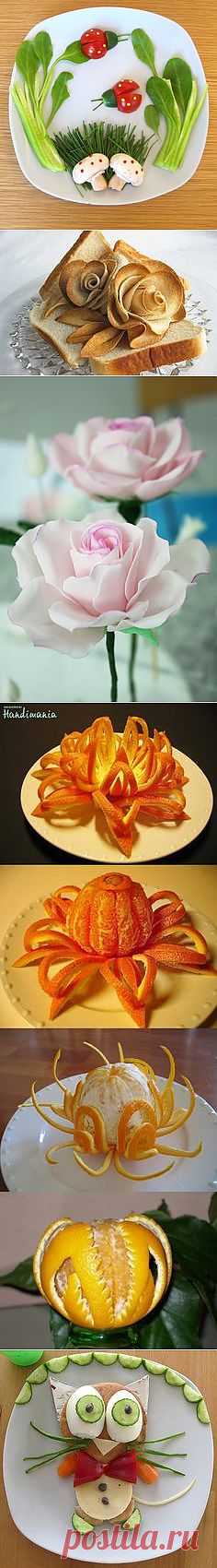 Flower Food Decorations :) | Food art