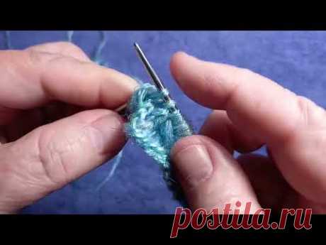 Как из трёх петель вывязать девять-How to knit nine loops from three❄️Üçten dokuz ilmek nasıl örülür