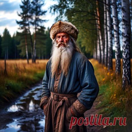 РУССКИЙ КРЕСТЬЯНИН 18 века (нейросеть Шедеврум).