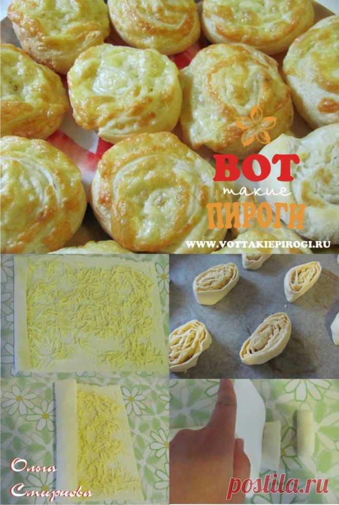 Слойки с сыром | ВОТ ТАКИЕ ПИРОГИ